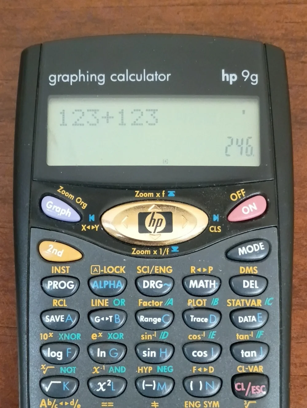 Hewlett Packard HP 9G Scientific Graphing Calculator With Sliding Cover